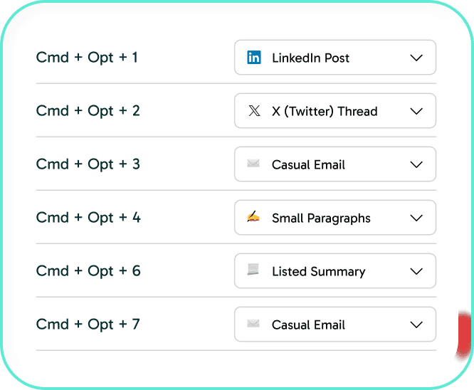 Hotkeys settings in Speech to Note Desktop Companion