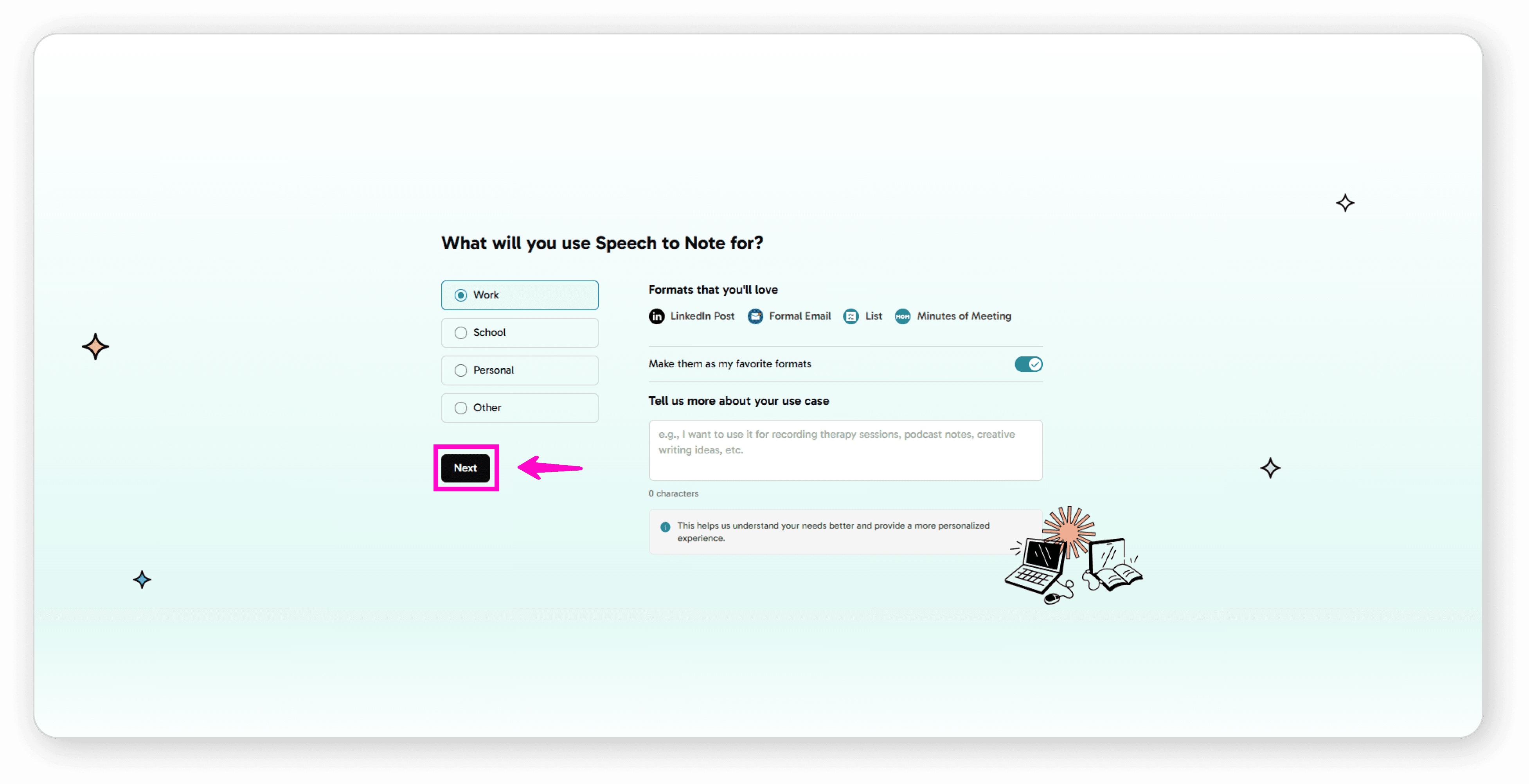 Click Next to continue