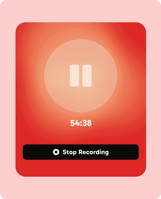 Capture Every Word - Recording interface